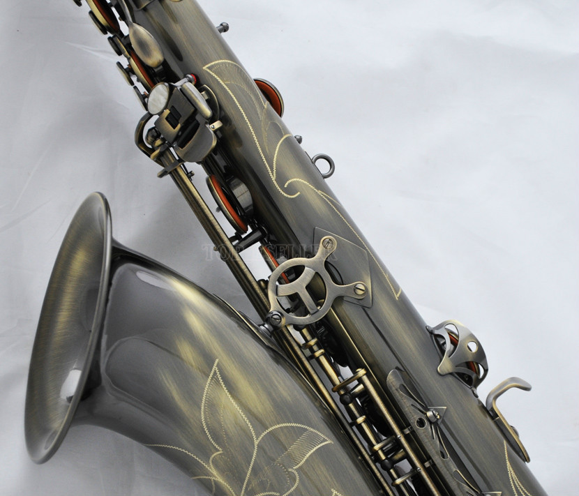 Professional TaiShan Antique Bronze Tenor Sax Saxophone High F Saxofon