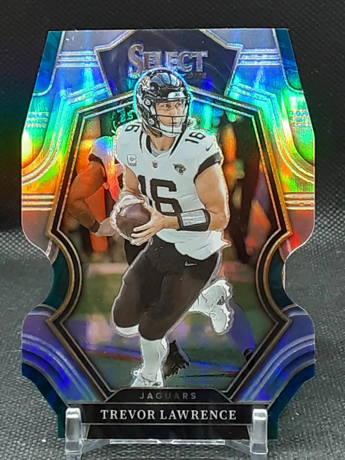 TREVOR LAWRENCE 2022 SELECT PREMIER LEVEL SILVER DIE CUT JAGUARS CLEMSON TIGERS