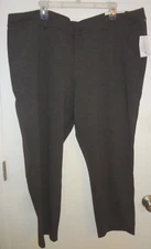 NWT CJ Banks Tapered Shaped Fit Mid Rise Plus Sz 24W Petite Gray Women's Pants
