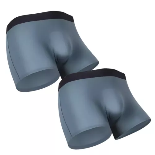 3 PIEZAS Hombres 3D-Bolsa Boxer Calzoncillos Anti-Rozaduras Ropa Interior Seda Hielo Transpirable - Imagen 24 de 38