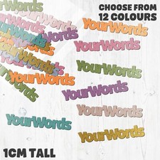 Personalised Confetti! Custom words, colour, name - Shiny card table confetti