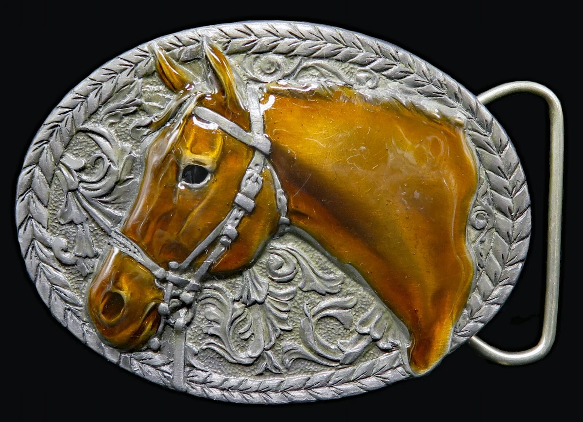 Horse Belt Buckle In Vintage Belt Buckles for sale - eBay display picture 2