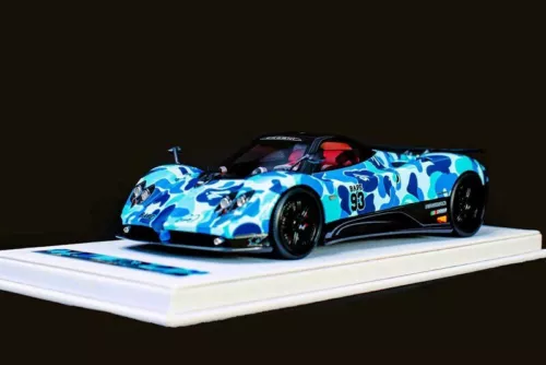 1/18 VIP Models Pagani Zonda Blue Bape Camouflage Limited - Picture 2 of 6