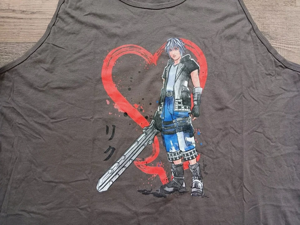 Топ безрукавка Kingdom Hearts 3 Riku серый размер XL футболка Fury Final Fantasy Keyblade Game - Изображение 2 из 4