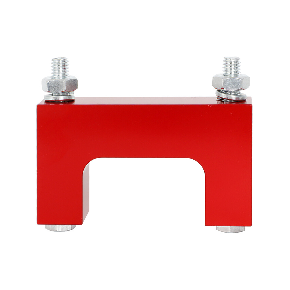 2 Rear Upper Shock Extender Kit 60's-80's RWD For Chevrolet A F G & X-Body Red