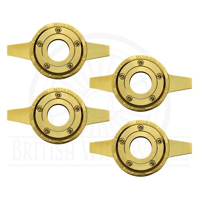 2 Bar Zenith Locking Style Gold Knock Off Spinner Caps for