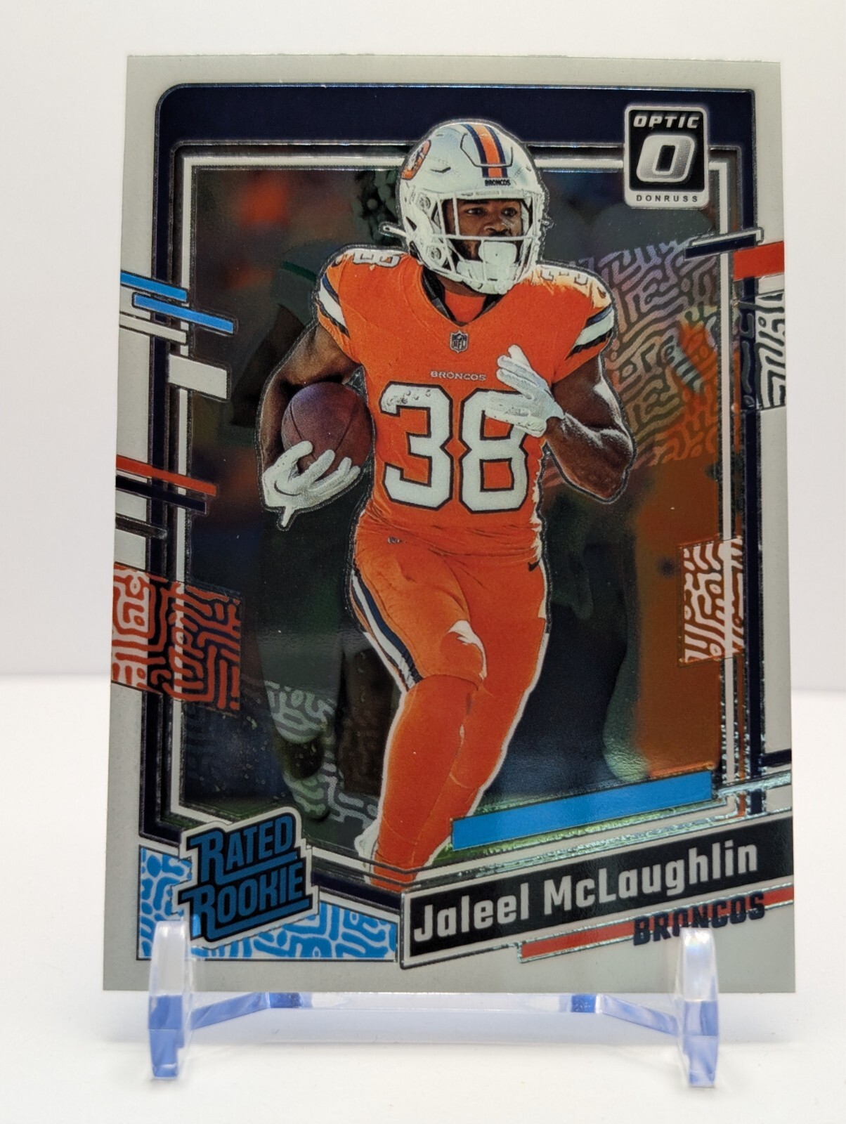 2023 Panini Donruss Optic - Rated Rookie #232 Jaleel McLaughlin (RC)