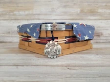 Longaberger 2009 Inaugural Basket Including Protector, Liner, and Tie On