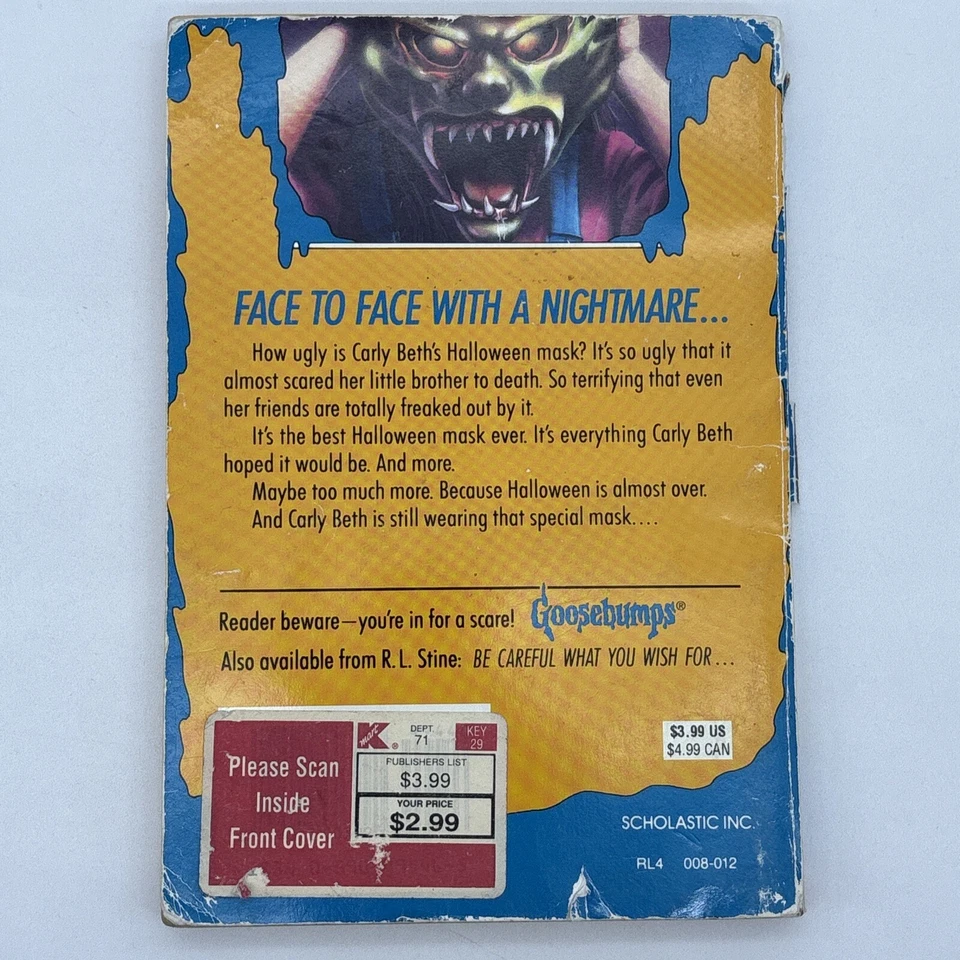 Goosebumps #11 The Haunted Mask By R. L. Stine 1st Edition 5th Print Poor Cond - Image 2 of 4