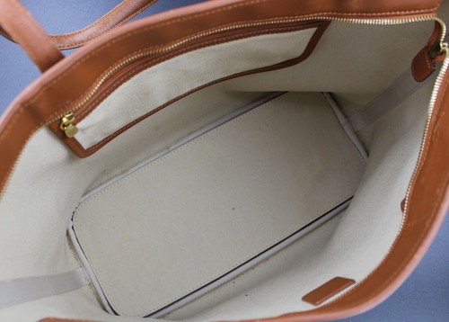 MCM Tasche Shopper Handtasche cognac braun gold schwarz Damen Medium - Bild 17 von 18