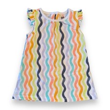 Tea Collection Ruffle Sleeve Rainbow Dress. 12-18 Months.