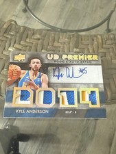 Kyle Anderson 2014 Spx Ud Premier Patch Auto Autograph #10/30