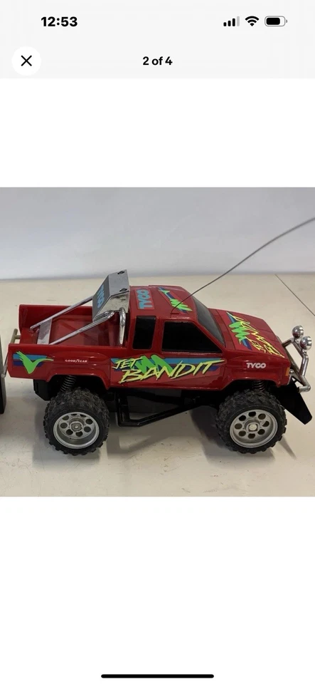 Tyco RC. 1990 Vintage Jet Bandit No Remote . Tested Works - Image 2 of 4