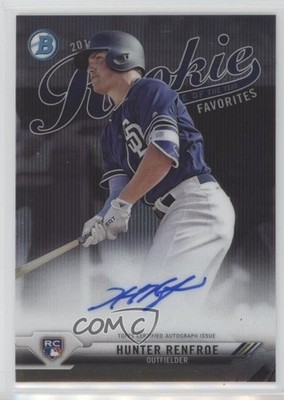 2017 Bowman Chrome ROY Favorites /150 Hunter Renfroe #ROYF-HR Rookie Auto RC s3g