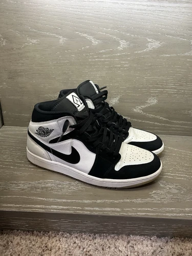 Jordan 1 "Diamond" Mid; taglia uomo 10 5; senza scatola lacci originali