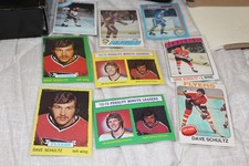 HOCKEY-DAVE SCHULTZ-HOCKEY-ASST- 9 CARDS-4 - ROOKIES-TOPPS & OPC