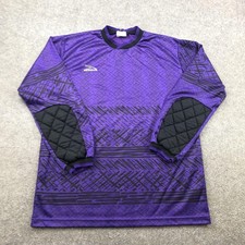 Vintage Score Soccer Jersey Mens Large Purple Padded Goalkeeper Shirt 90s