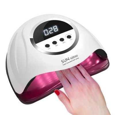 320W UV LED Nail Lamp, Professional Dryer Gel Polish Light with 72 Black 