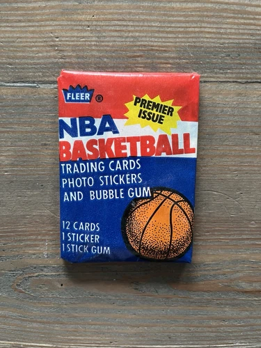 1986 Fleer Basketball Wax Pack Jordan Rookie Year! Malone/Hakeem Inside