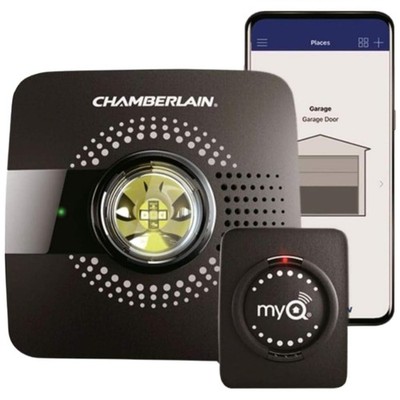 Smart Garage Opener - Black, Wi-Fi Enabled