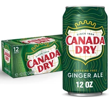 Ginger Ale Soda, 12 Fl Oz Cans, 12 Pack