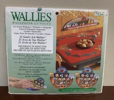 New Sealed Wallies Wallpaper Cutouts # 12124 25 Noah's Ark Noah Animal Wallies