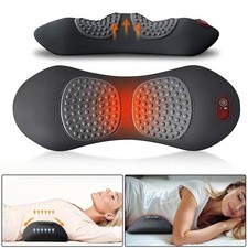 3 In 1 Electric Lumbar Support Pillow Smooth Spine Triple Fusion Back Massager