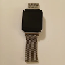 Not Tested iTouch Digital Smart Wristwatch Silver Tone Rectangular - No Charger