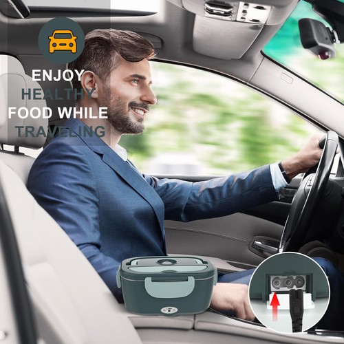 Scaldavivande Elettrico Lunch Box - Scaldavivande Portatile a Prova di Perdite Pranzo Riscaldato... - Foto 6 di 7