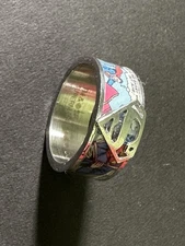 Superman Comic Strip Ring - Stainless Steel - Superman Logo