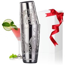 Boston Cocktail Shaker Set - 18oz  28oz Stainless Steel Professional Two-Pie...