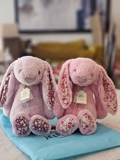 Authentic Jellycat Shanghai Beijing Blossom Luxe Bunny NWT Fast Ship LOT OF 2