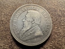 T2: South Africa 1895 Silver 2 1/2 Shillings, Free PROMPT Shipping.