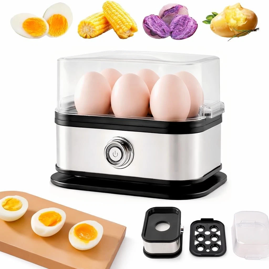 Egg Cooker,2026 New Rapid Egg Cooker 6 Egg Capacity, Soft, Medium, Hard Boile...
