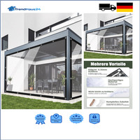 4X4M Transparente Plane Mit ÖSen 420G M²