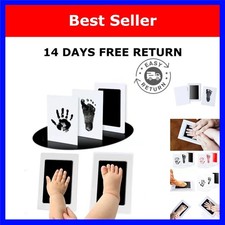 Newborn Baby Handprint Footprint Kit Inkless Keepsake Cards DIY Gift