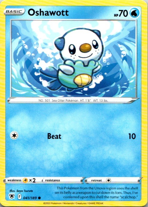 Oshawott 41/189 Common 2022 NM Pokemon Card