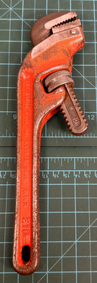 #ad #ad Ridgid E10 Offset Pipe Wrench 10quot; Heavy Duty Steel Adjustable 1 1 2quot; Jaw Opening $15.49