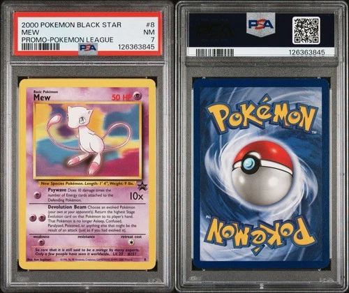 Mew 8 Wotc Black Star Promo Regular PSA 7