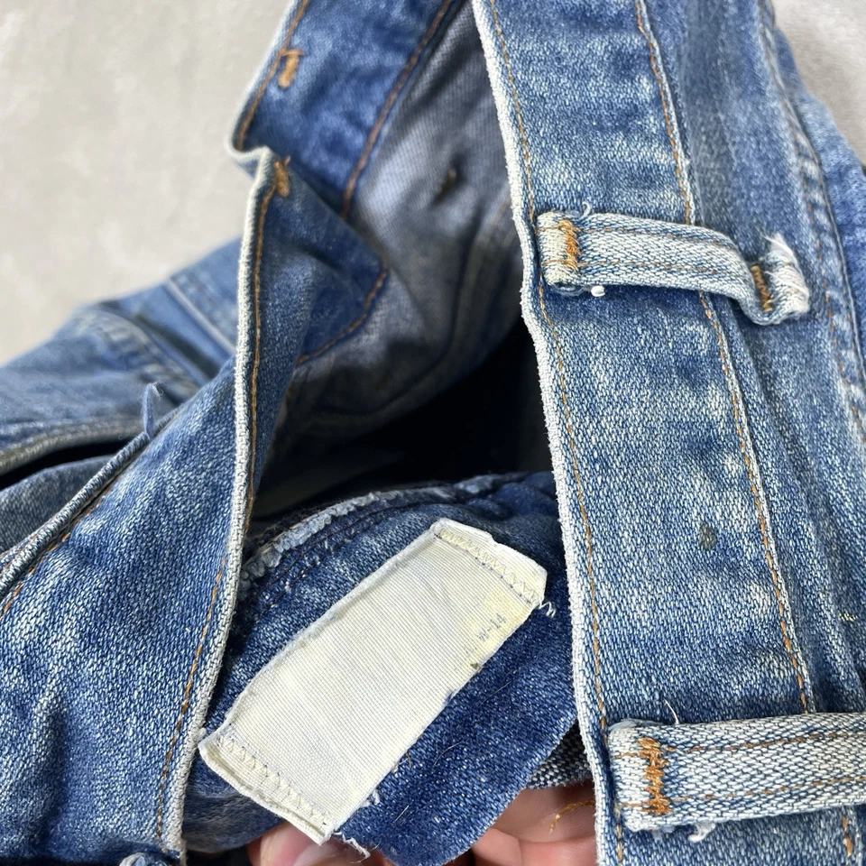 Pantalones de mezclilla Wrangler años 70 acampanados corte bootcut para hombre 28x33 Sun Fade TALON algodón verdadero de colección Bando Foto 3 de 4