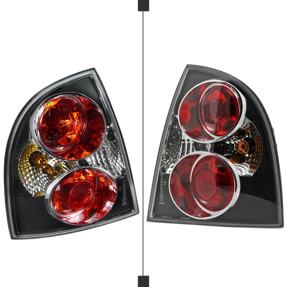 Black Tail Lights Fits 2001-2005 Volkswagen Passat 4Dr Brake Lamp Pair L+R 01-05 Foto 3 de 4