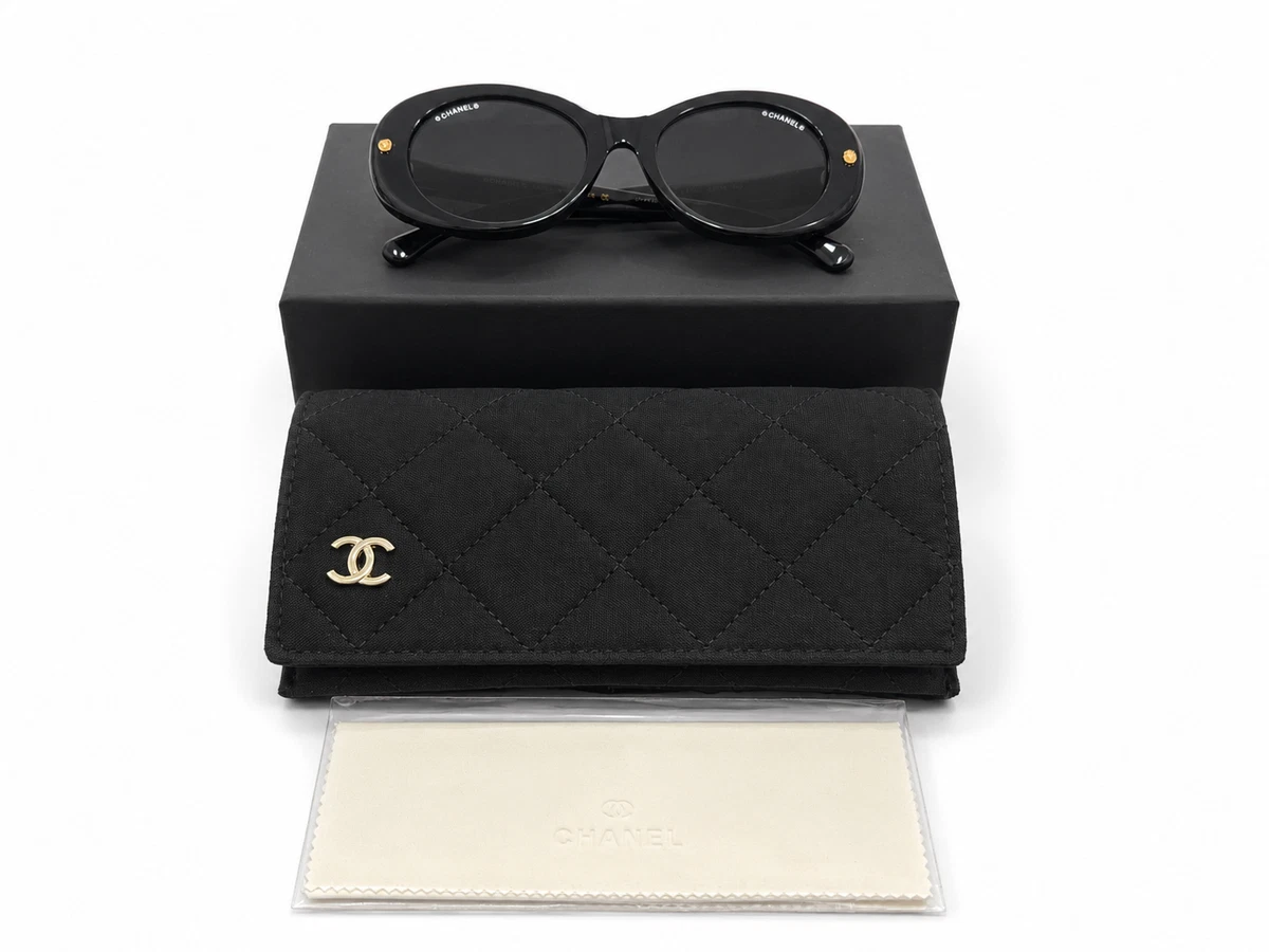 CHANEL Gray Oval Sunglasses for Women for sale | eBay