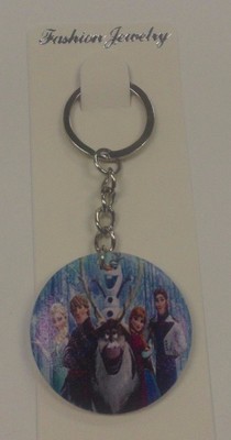 Disney's FROZEN ANNA ELSA OLAF & CAST KEY CHAIN LUGGAGE TAG NEW CARDED KEYCHAIN