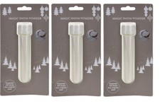 3 x Instant Magic Snow Artificial Snow Fake Snow Christmas Decoration Non Melt 