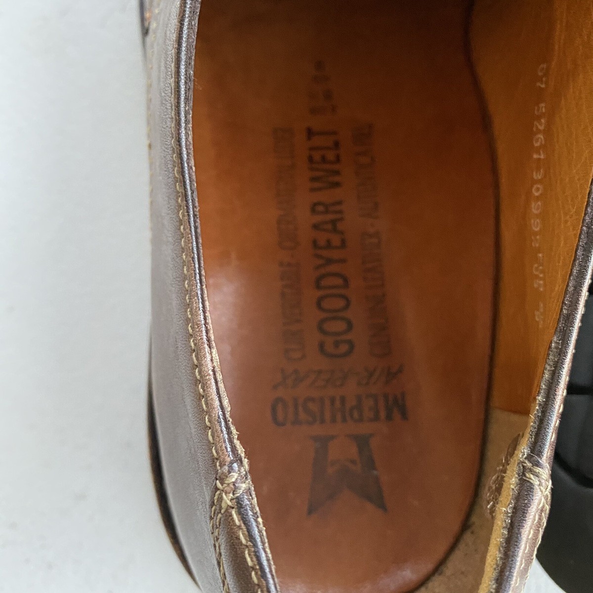 Mephisto Air Relax Goodyear Welt Brown Leather Derby bike 
