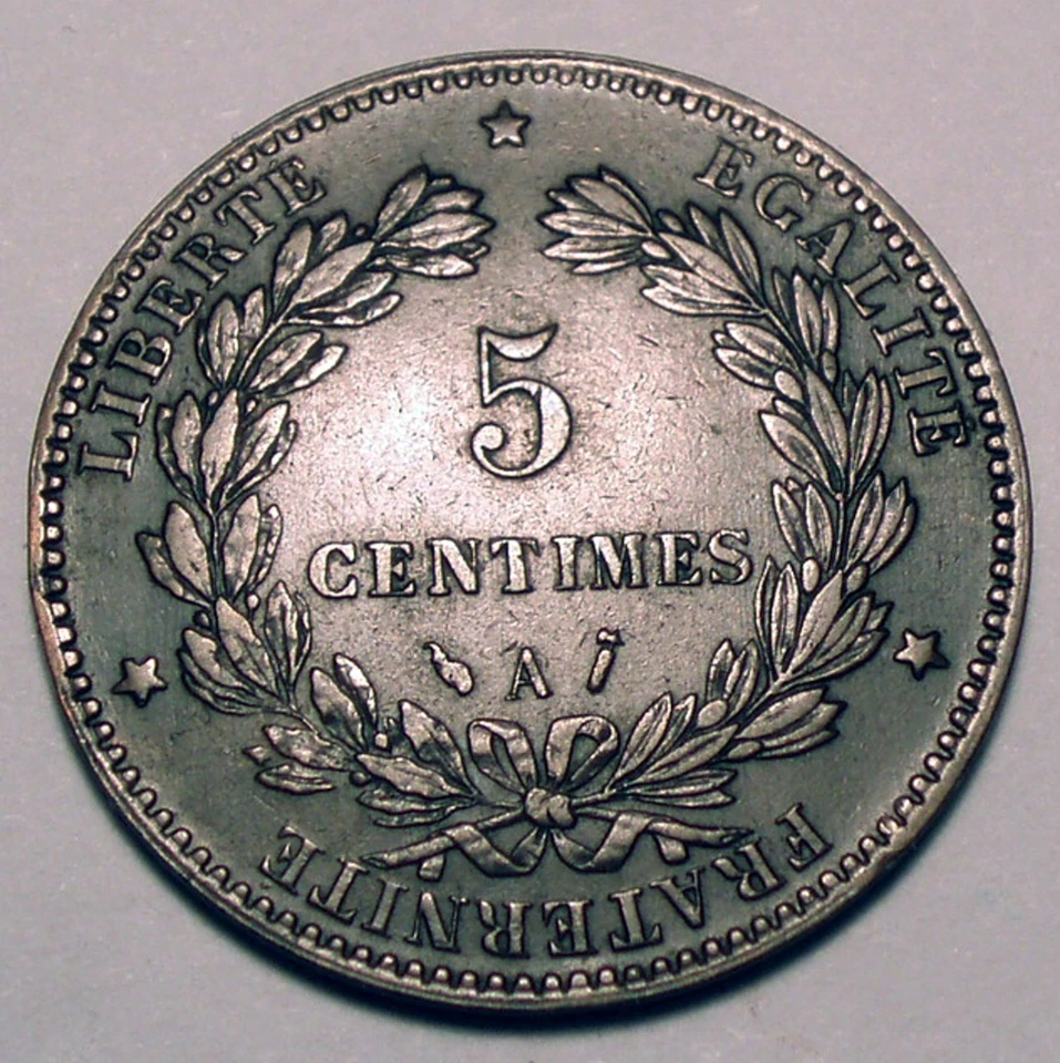 FRANCE 5 CENTIMES 1886 A K4.2 - Image 2 of 2