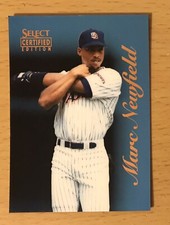 1996 SELECT CERTIFIED BASEBALL CERTIFIED BLUE MARC NEWFIELD SAN DIEGO PADRES