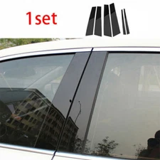 For Cadillac CT5 2020-2024 Pillar Post Door Piano Black Trim Decal Cover Sticker