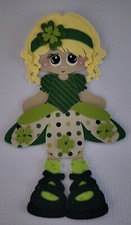 March Mini Calendar Girl Blonde Hair. Scrapbook, Card making Paper Piecing