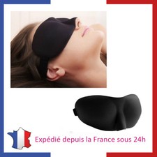 Masque de Nuit 3D Anti Lumière Sommeil Avion Voyage Cache Yeux Moelleux Doux